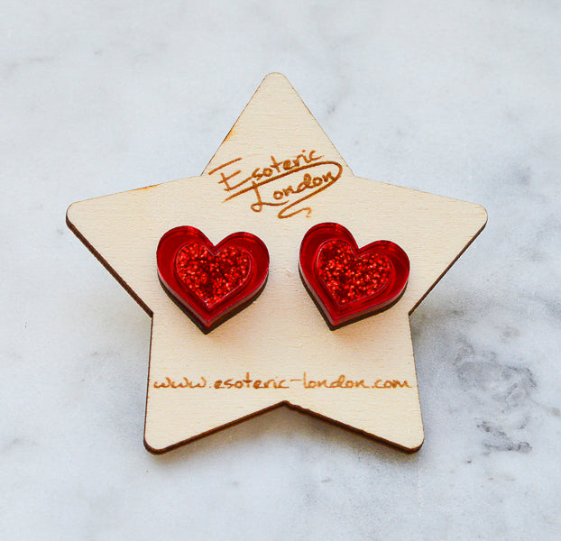 Heart Stud Earrings