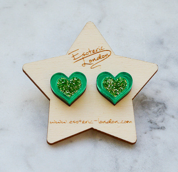 Heart Stud Earrings