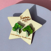 Broccoli Stud Earrings