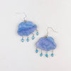 Cloud Beaded Dangle Earrings