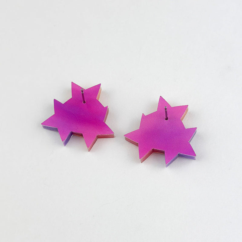 Triple Star Stud Earrings