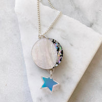 Moon Phase Pendant Necklace