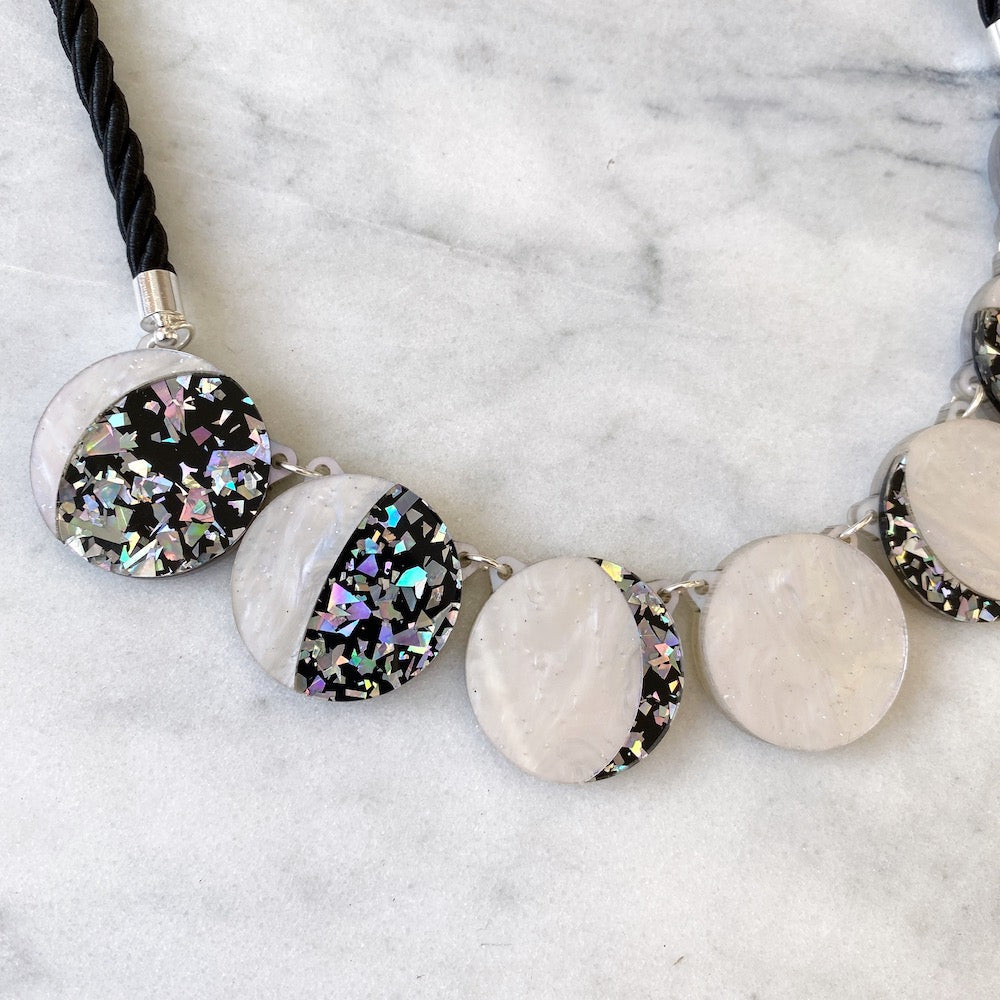 Moon Phase Statement Necklace