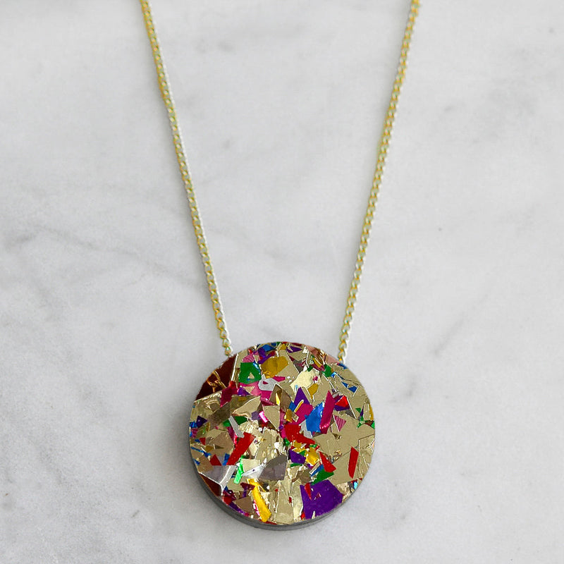 Colour Pop Confetti Dot Necklace