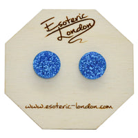 Large Glitter Dot Stud Earrings