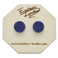 Large Glitter Dot Stud Earrings