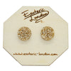 Large Glitter Dot Stud Earrings