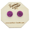 Large Glitter Dot Stud Earrings