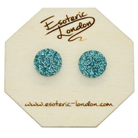 Large Glitter Dot Stud Earrings