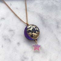 Moon Phase Pendant Necklace