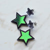 Iridescent & Glitter Star Earrings