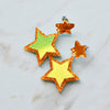 Iridescent & Glitter Star Earrings