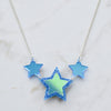 Iridescent & Glitter Star Princess Necklace