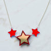 Iridescent & Glitter Star Princess Necklace