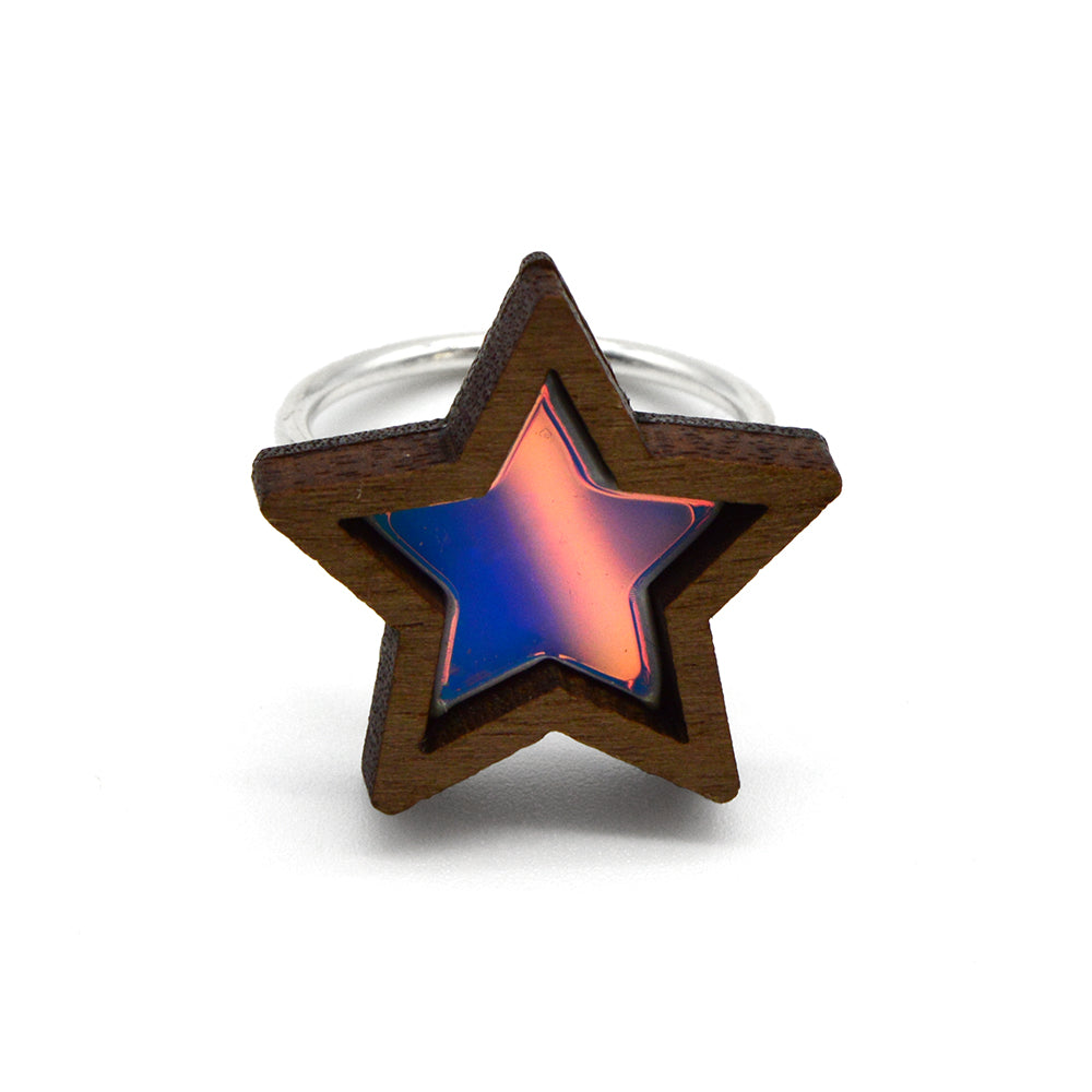 Iridescent Star Ring