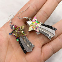 Star Rainbow Dangle Earrings