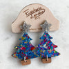 Colour Pop Confetti Tree Dangle Earrings