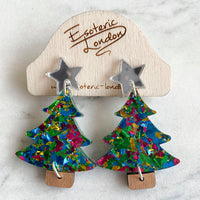 Colour Pop Confetti Tree Dangle Earrings