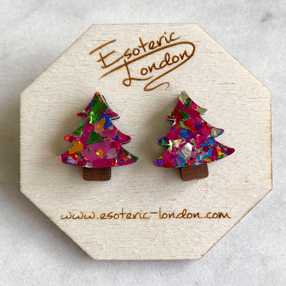 Colour Pop Confetti Tree Studs