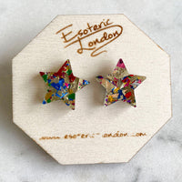 Colour Pop Confetti Star Studs