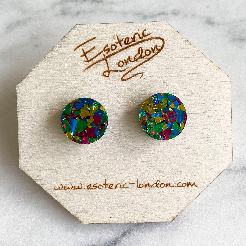 Colour Pop Confetti Dot Studs