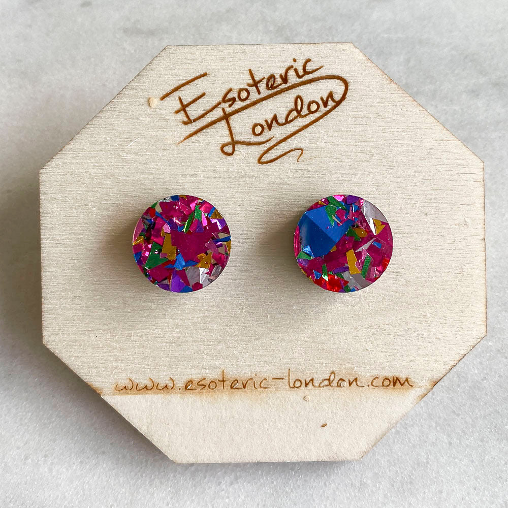 Colour Pop Confetti Dot Studs