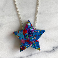 Colour Pop Confetti Star Necklace