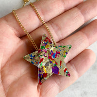 Colour Pop Confetti Star Necklace