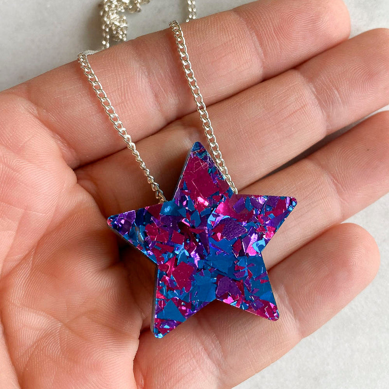 Colour Pop Confetti Star Necklace