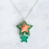 Iridescent & Glitter Star Pendant