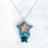 Iridescent & Glitter Star Pendant