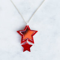 Iridescent & Glitter Star Pendant