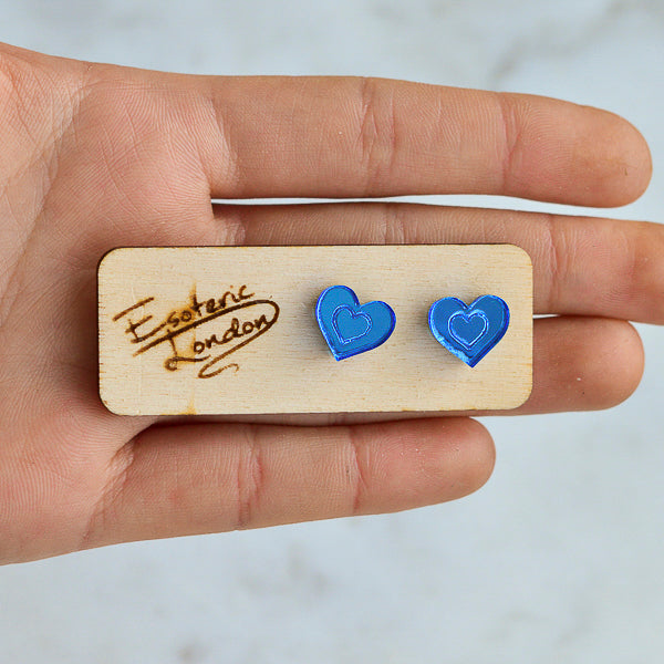 Tiny Heart Stud Earrings