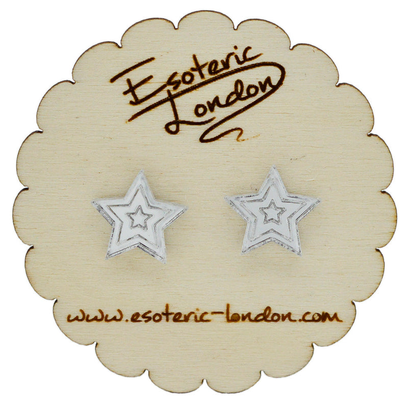 Little Mirror Stars Stud Earrings