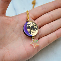 Moon Phase Pendant Necklace