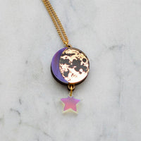 Moon Phase Pendant Necklace