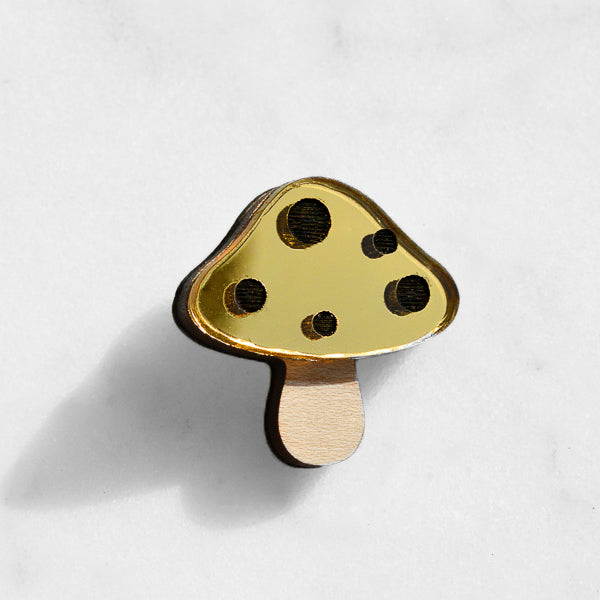 Toadstool Pin Brooch