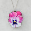 Watercolour Pansy Necklaces