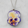 Watercolour Pansy Necklaces