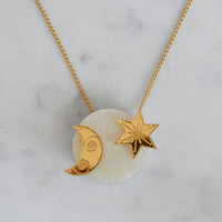 Star & Moon Dot Necklace