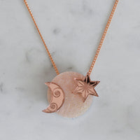 Star & Moon Dot Necklace