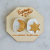 Star & Moon Large Studs