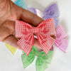 Gingham Bow Hairclip - Large