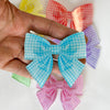 Gingham Bow Hairclip - Large