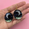 Moon Mountain Dangle Earrings