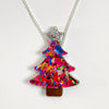 Colour Pop Confetti Christmas Tree Necklace