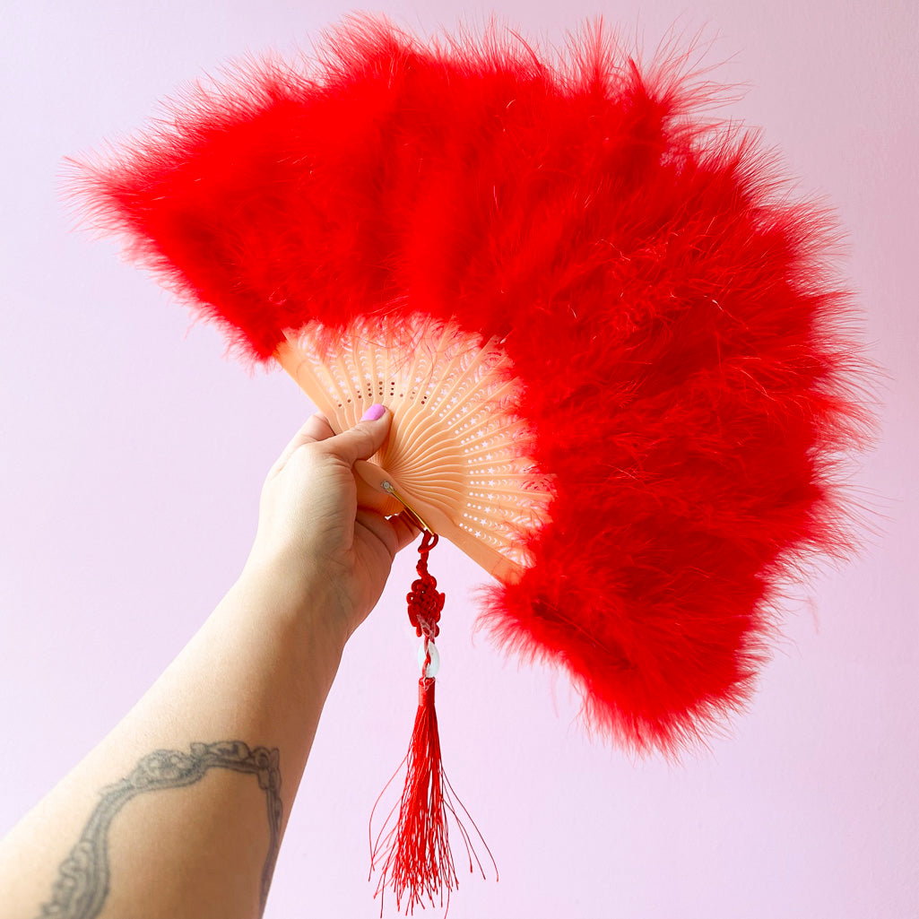 Feather Small Hand Fan