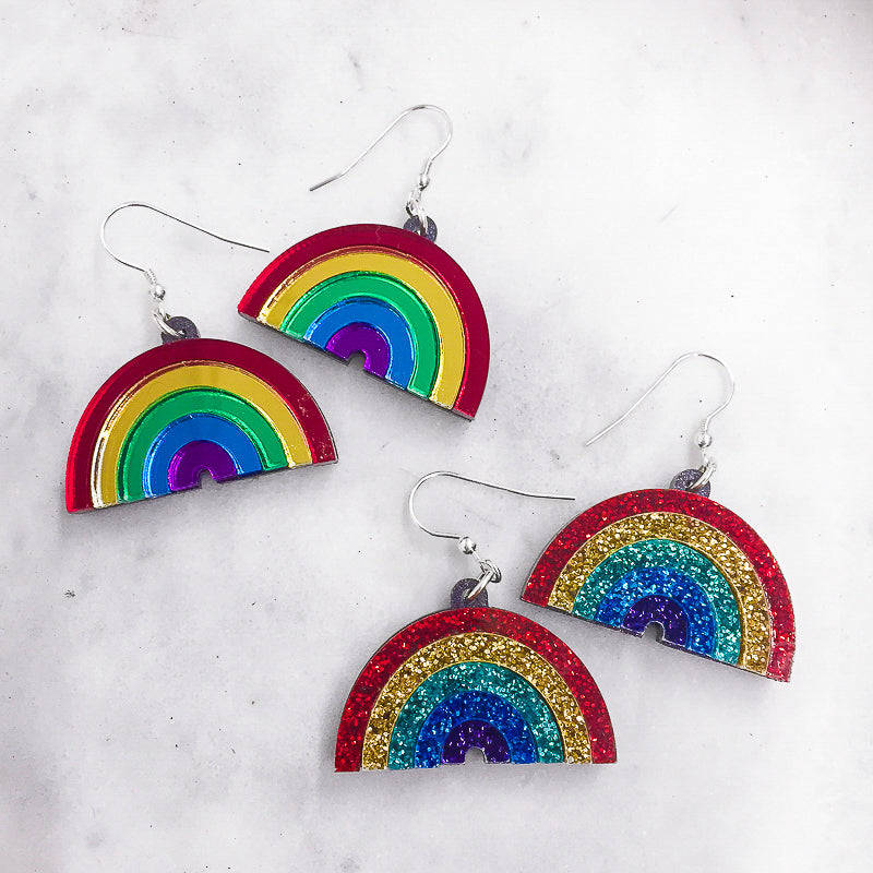 Rainbow Dangle Earrings