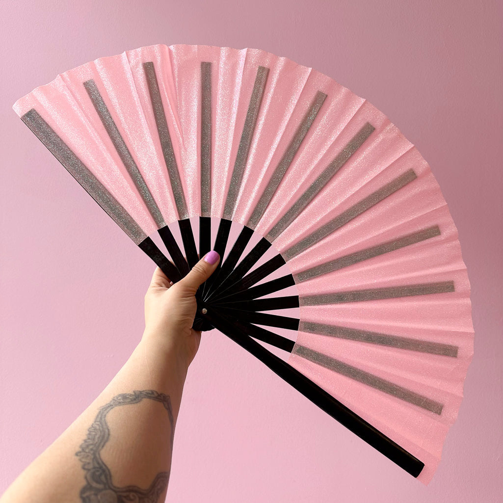 Glitter Giant Hand Fan