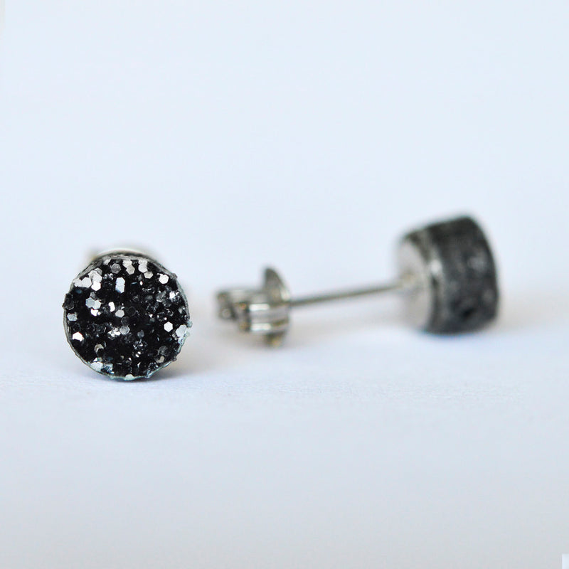 Mini Glitter Dot Stud Earrings